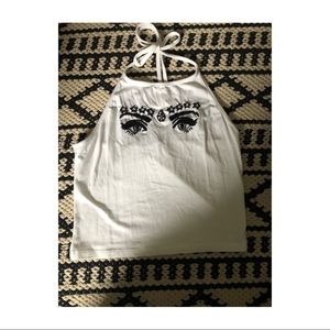 Brandy Melville Halter Tie Crop Top